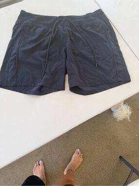 Women's Athletic Shorts - Black Performance Drawstring